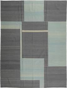 Kilim Modern Szőnyeg 217X287 Modern Csomózású Sötétszürke/Világosszürke (Gyapjú, Afganisztán)