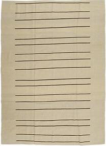 Kelim Moderni Matto 204X281 Moderni Käsinsolmittu Tummanbeige/Oliivinvihreä (Villa, Afganistan)