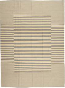 Kilim Moderno Tapete 213X287 Moderno Feito A Mão Castanho Claro/Cinzento Claro (Lã, Afeganistão)