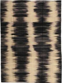 Kelim Moderni Matto 179X236 Moderni Käsinsolmittu Musta/Tummanruskea (Villa, Afganistan)