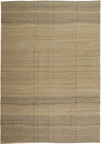 Kilim Moderno Tapete 201X285 Moderno Feito A Mão Castanho Claro (Lã, Afeganistão)