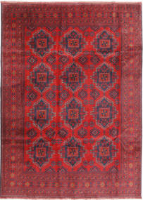Afegão Khal Mohammadi Tapete 202X288 Oriental Feito A Mão Vermelho Escuro/Vermelho (Lã, Afeganistão)