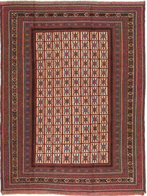 Kilim Golbarjasta Tapis 195X260 D'orient Tissé À La Main Marron/Marron Foncé (Laine, Afghanistan)