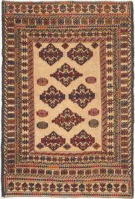 Kilim Golbarjasta Tapete 128X196 Oriental Tecidos À Mão Castanho Claro/Castanho Escuro (Lã, Afeganistão)