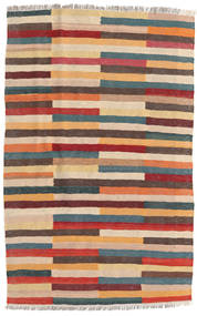 Kilim Tapete 87X134 Oriental Tecidos À Mão Castanho Claro/Bege Escuro (Lã, Pérsia/Irão)