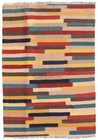 キリム 絨毯 85X120 オリエンタル 手織り 深紅色の/薄茶色 (ウール, ペルシャ/イラン)