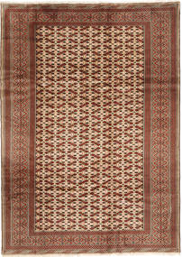Turcomano Tapete 208X294 Oriental Feito A Mão Castanho Claro/Vermelho Escuro (Lã, Pérsia/Irão)