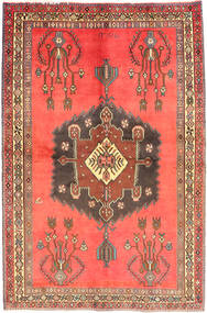 Afshar Szőnyeg 141X213 Keleti Csomózású Világosbarna/Narancssárga (Gyapjú, Perzsia/Irán)