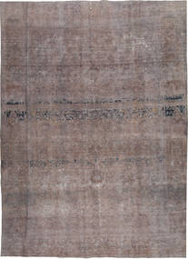 Colored Vintage Matta 262X368 Äkta Modern Handknuten Mörkgrå/Ljusbrun Stor (Ull, Pakistan)