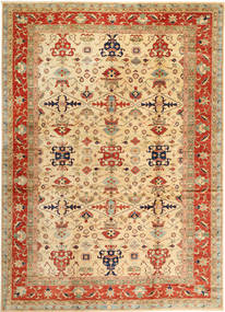 Kazak Teppich 302X423 Echter Orientalischer Handgeknüpfter Dunkel Beige/Rot Großer (Wolle, Pakistan)
