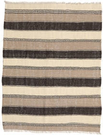 Kilim Tapete 135X174 Oriental Tecidos À Mão Castanho Claro/Bege/Cinza Escuro (Lã, Pérsia/Irão)