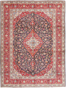 Keshan Rug 303X410 Authentic
 Oriental Handknotted Purple/Light Brown Large (Wool, Persia/Iran)