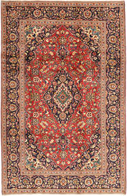 Keshan 러그 198X310 정품
 오리엔탈 수제 브라운/러스트 레드 (울, 페르시아/이란)