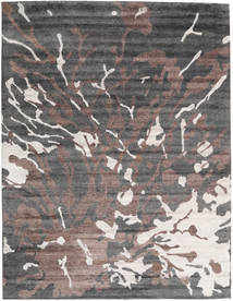 Nepal Original Matto 280X364 Moderni Käsinsolmittu Tummansininen/Tummanharmaa Isot (Villa/Bambu Silkki, Nepal/Tiibet)