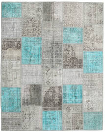 Patchwork 러그 201X252 정품
 모던 수제 라이트 그레이/다크 그레이 (울, 터키)