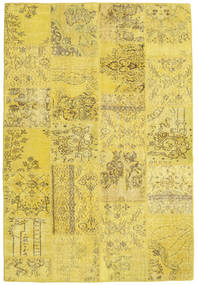 Patchwork 러그 158X234 정품
 모던 수제 옐로우/올리브 그린 (울, 터키)