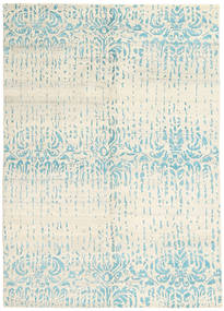 Himalaya Rug 166X238 Authentic
 Modern Handknotted Beige/Turquoise Blue (Wool, India)