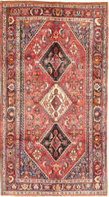 Shiraz Rug 153X292 Authentic
 Oriental Handknotted Brown/Dark Red (Wool, Persia/Iran)