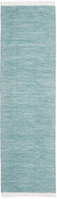 Diamond Lã - Azul Tapete 80X290 Moderno Tecidos À Mão Tapete Passadeira Azul Claro/Turquesa Escuro (Lã, Índia)