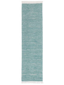 Diamond Ull - Blå Teppe 80X340 Ekte Moderne Håndvevd Teppeløpere Lys Blå/Mørk Turkis (Ull, India)