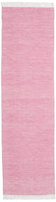 Diamond Lã - Rosa Tapete 80X340 Moderno Tecidos À Mão Tapete Passadeira Luz Rosa/Branco/Creme (Lã, Índia)