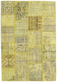 Patchwork Rug 159X232 Authentic
 Modern Handknotted Yellow/Light Green/Olive Green (Wool, Turkey)