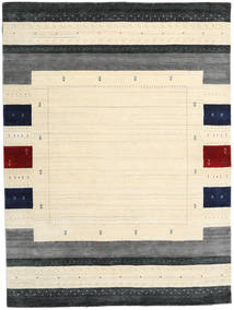 Loribaf Loom Designer Rug 210X290 Authentic
 Modern Handknotted Beige/Dark Blue (Wool, India)