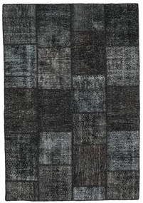 Patchwork Rug 160X232 Authentic
 Modern Handknotted Black/Blue/Dark Grey (Wool, Turkey)