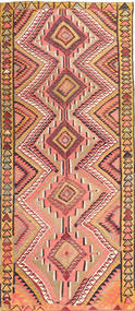 Kilim Fars Tapete 147X350 Oriental Tecidos À Mão Tapete Passadeira Bege Escuro/Castanho Claro (Lã, Pérsia/Irão)