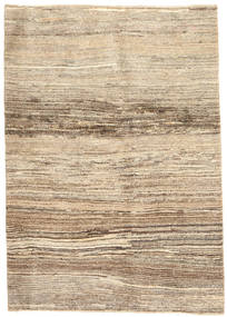 Gabbeh Persan Tapis 130X183 Moderne Fait Main Beige/Gris Clair (Laine, Perse/Iran)