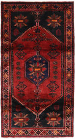 Hamadan Teppe 105X198 Ekte Orientalsk Håndknyttet Mørk Rød (Ull, Persia/Iran)