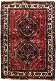 Shiraz Tapete 111X157 Oriental Feito A Mão Castanho Escuro/Vermelho Escuro (Lã, Pérsia/Irão)