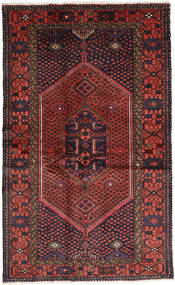 Hamadan Tapis 124X205 D'orient Fait Main Rouge Foncé/Marron (Laine, Perse/Iran)