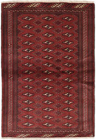 Turcomano Tapete 100X143 Oriental Feito A Mão Vermelho Escuro (Lã, Pérsia/Irão)