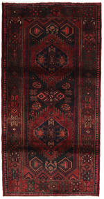 Hamadan Tapis 106X210 D'orient Fait Main Marron Foncé/Rouge Foncé (Laine, Perse/Iran)