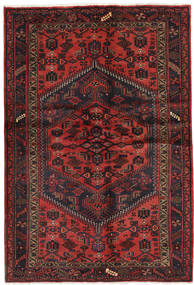 Hamadã Tapete 131X203 Oriental Feito A Mão Vermelho Escuro/Preto (Lã, Pérsia/Irão)