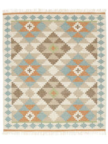 Summer Kilim Tapis 240X300 Moderne Tissé À La Main Beige/Marron Clair (Laine, Inde)