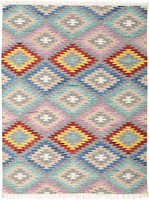 Spring Kilim Tapete 210X290 Moderno Tecidos À Mão Cinzento Claro (Lã, Índia)