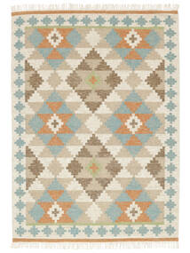 Summer Kilim Szőnyeg 160X230 Modern Kézi Szövésű Bézs/Sötét Bézs (Gyapjú, India)