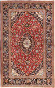 Keshan Tæppe 143X227 Ægte Orientalsk Håndknyttet Brun/Mørkebrun (Uld, Persien/Iran)