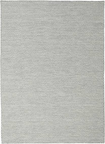 Kelim Honey Comb - Grå Tæppe 210X290 Ægte Moderne Håndvævet Lysegrå/Turkis Blå (Uld, Indien)