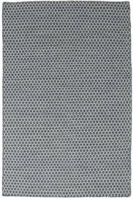 Kilim Honey Comb - 파란색 러그 120X180 정품
 모던 수제 다크 그레이/라이트 그레이 (울, 인도)