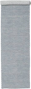 Kilim Honey Comb - Bleu Tapis 80X340 Moderne Tissé À La Main Tapis Couloir Gris Clair/Blanc/Crème/Bleu Clair (Laine, Inde)