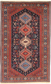 Yalameh Szőnyeg 156X262 Keleti Csomózású Sötétkék/Barna (Gyapjú, Perzsia/Irán)