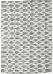 Kilim Long Stitch - 진한 회색 카페트 CVD18833