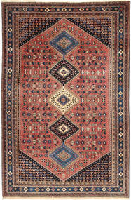 Yalameh Tapete 203X310 Oriental Feito A Mão Castanho/Castanho Claro (Lã, Pérsia/Irão)