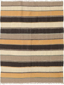 Kilim Tapete 123X170 Oriental Tecidos À Mão Castanho Claro/Cinza Escuro (Lã, Pérsia/Irão)