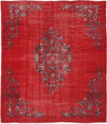 Colored Vintage Sag 246X286 Autentični
 Moderni Ručno Uzlan Grimizno Crvena (Vuna, Turska)