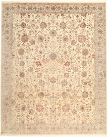 Tabriz Royal Matto 248X307 Itämainen Käsinsolmittu Beige/Vaaleanruskea ( Intia)