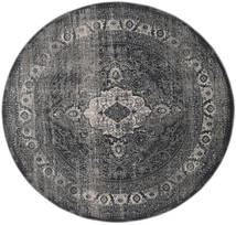 Jacinda - Anthracite Tapete Ø 200 Moderno Redondo Cinza Escuro/Preto ( Turquia)